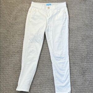 Draper James Classic White Straight Leg Jeans